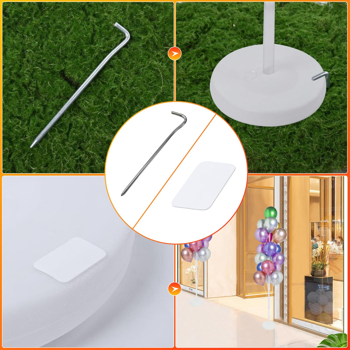 KATBUU seven-hole connectors to customize arches quickly.