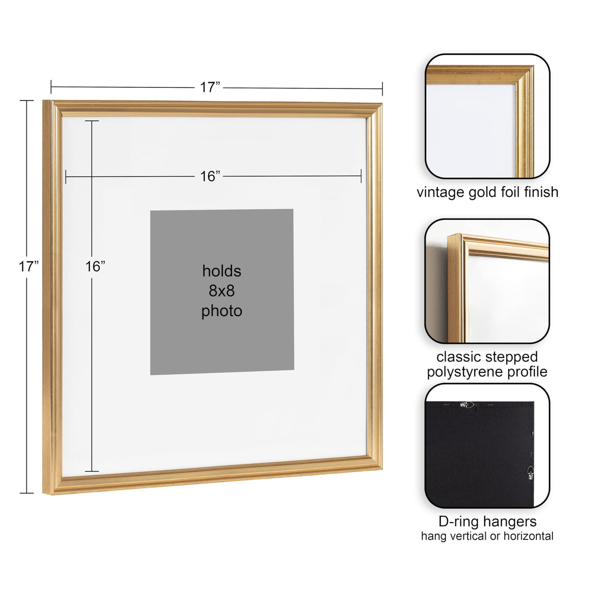Adlynn mat-ready frame showing 8x8 photo presentation.