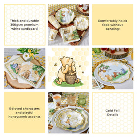 Kate Aspen Honey Bear Winnie table setup completes the party look.