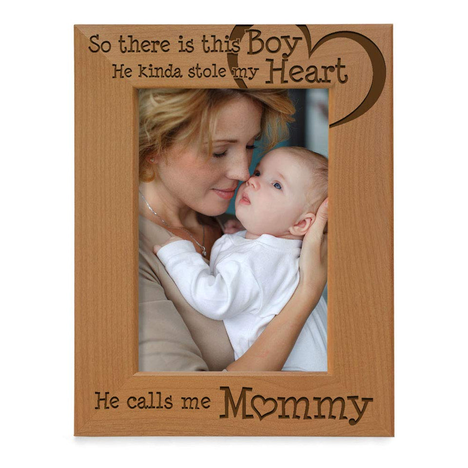Kate Posh engraved mommy frame; vertical 5x7 keeps cherished memories.