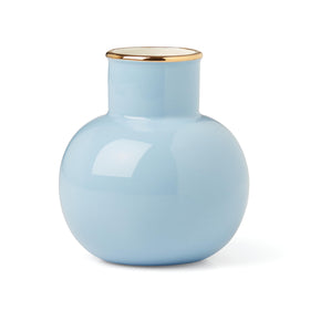 Kate Spade New York blue Make It Pop small vase in full view for decorative display