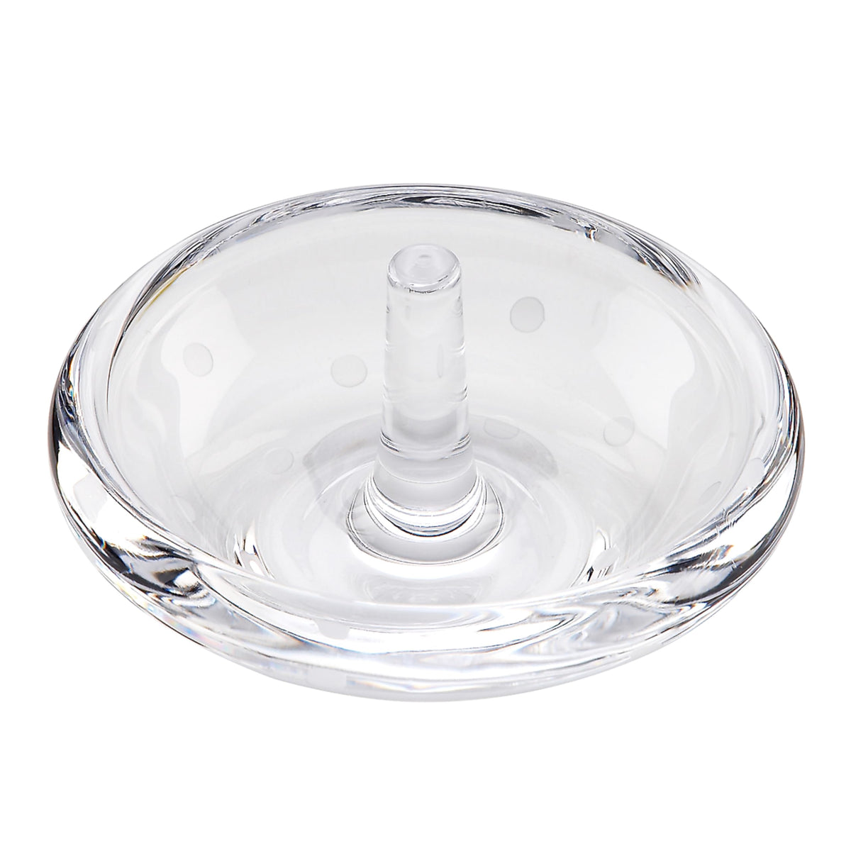 kate spade new york Larabee Dot Ring Holder in crystal, ideal for storing rings.