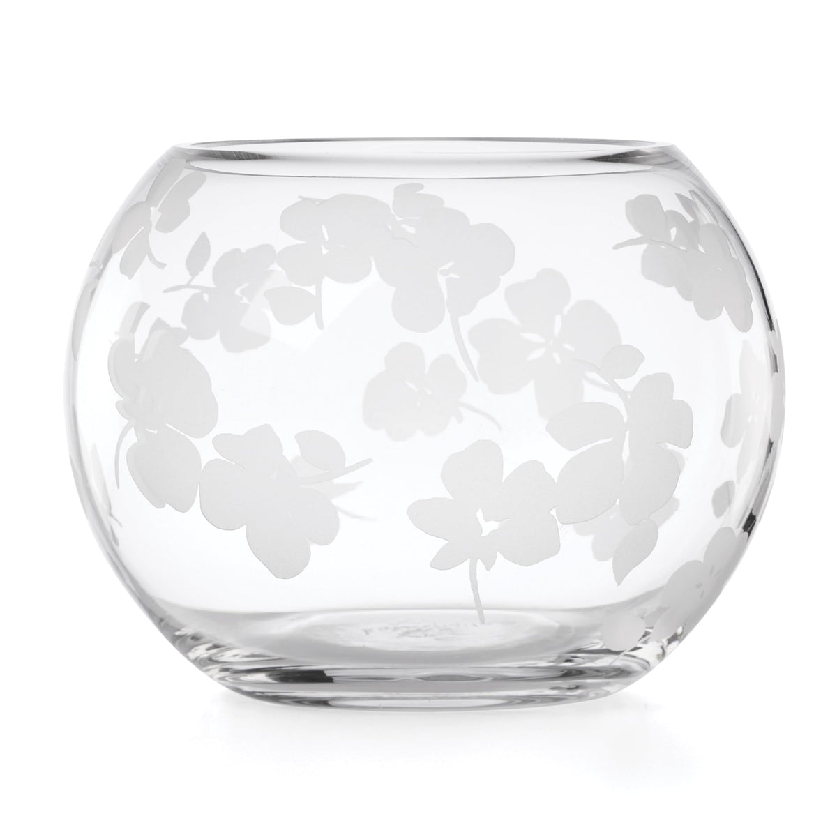 kate spade new york Spring Pansies rose bowl front view for elegant centerpiece decor