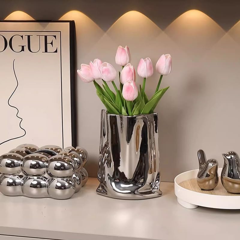 Katoonx elevated silhouette vase enhances any season arrangement