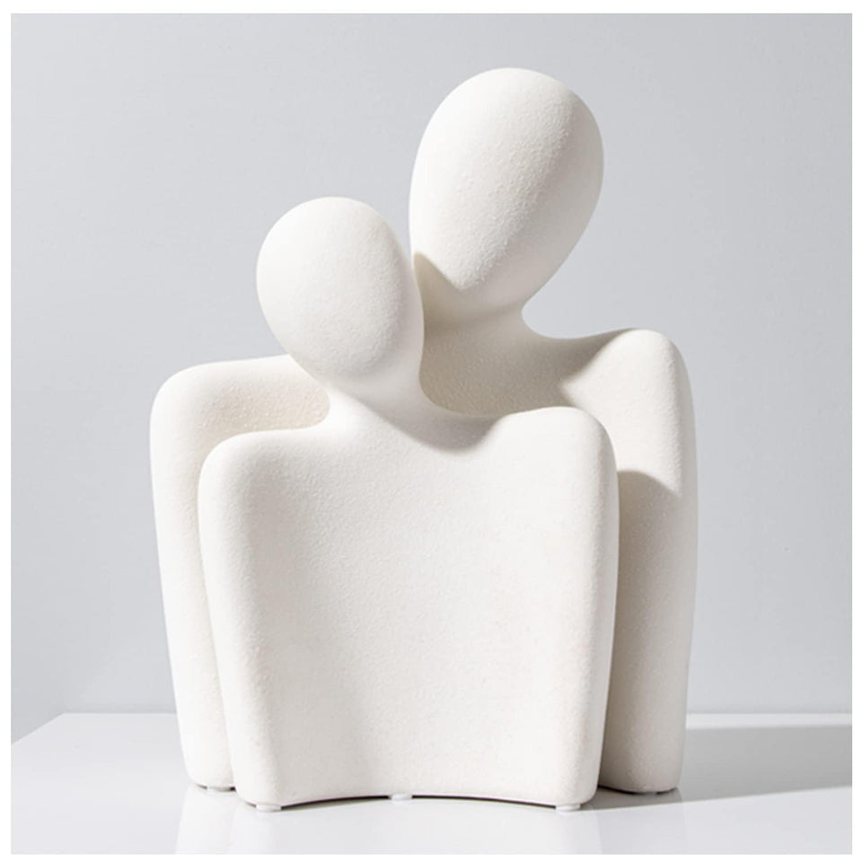 Katoonx hugging couple statues ceramic figurine enhances romantic living room decor.