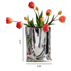 Katoonx large metal decor vase sparks stylish table display