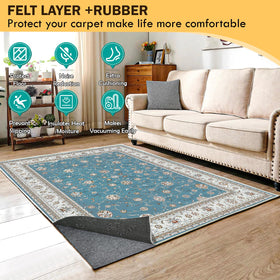 Kautudrum rug pad textured felt surface reduces curling and slipping