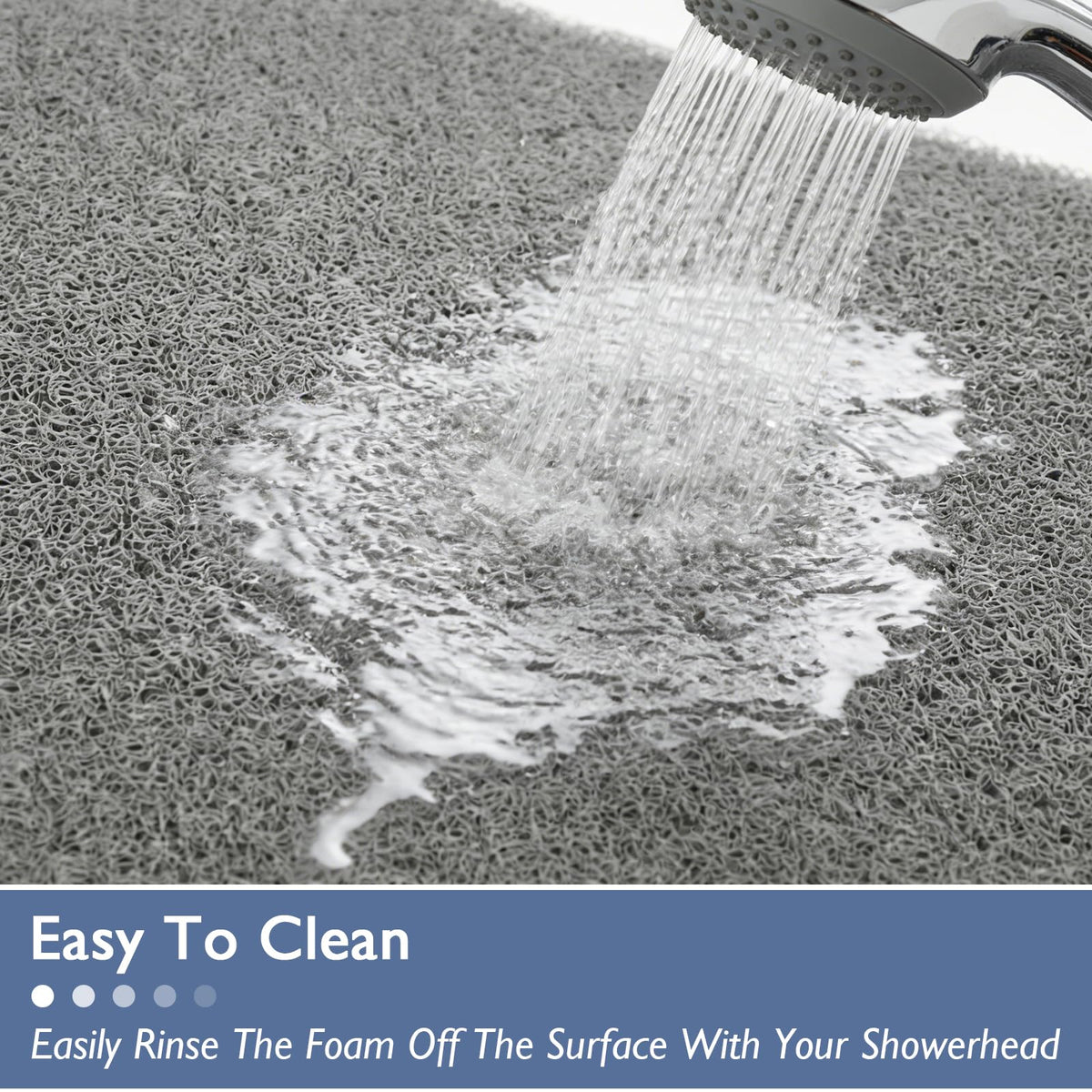 Kautudrum Shower Mat easy-clean materials resist stains and odors