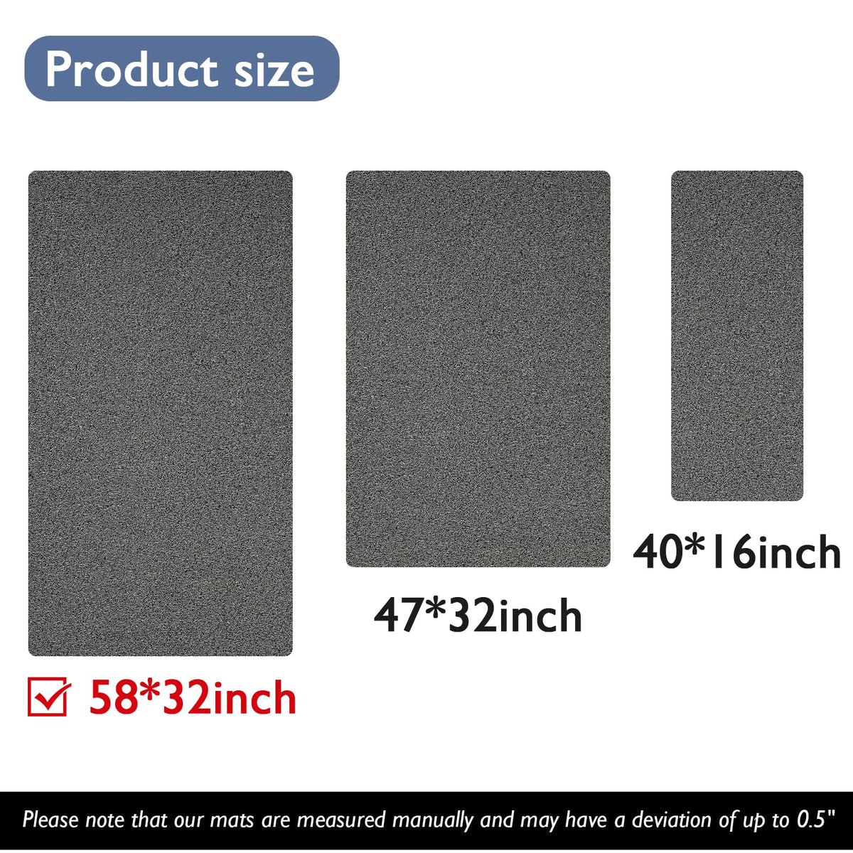 Kautudrum Shower Mat gray color suits modern bathrooms