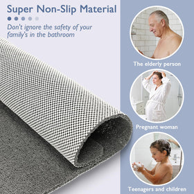 Kautudrum Shower Mat soft underfoot for comfortable bathroom steps