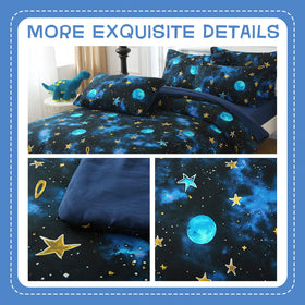 Kautudrum twin-size comforter 66x86 provides roomy warmth for restless sleepers.