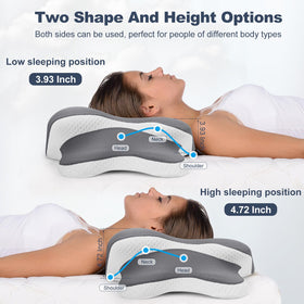 KAUWTYP pillow case removable and machine-washable for easy care.