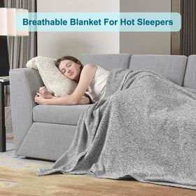 KAWAHOME 108x90 inch blanket dimensions for full bed and cozy lounging.