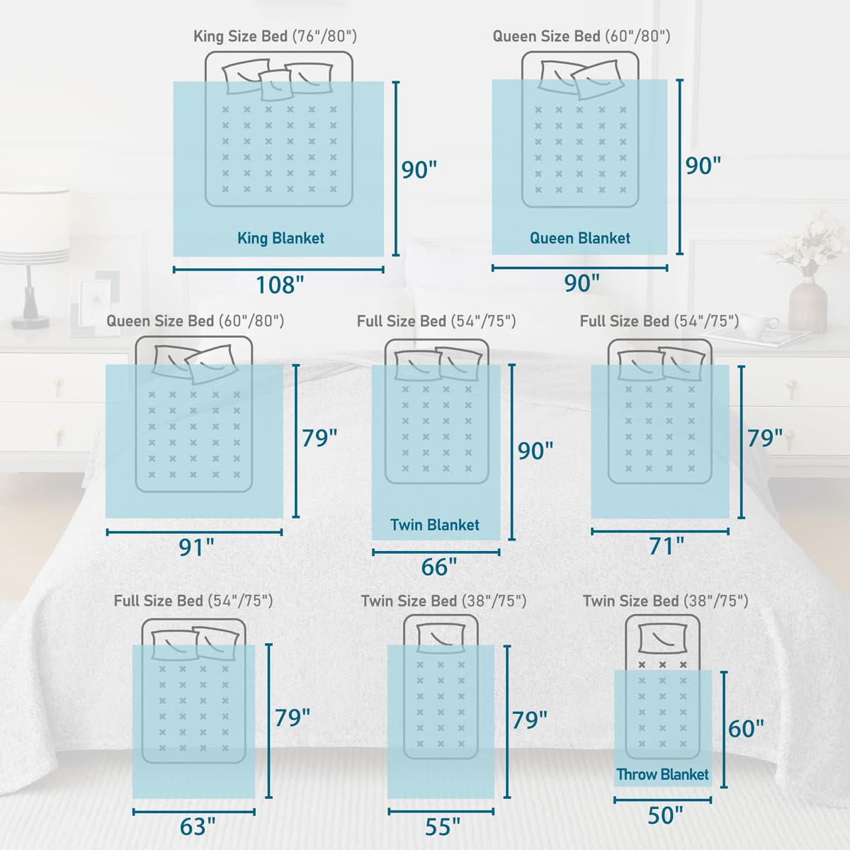 KAWAHOME Lightweight jersey-knit fabric ideal for hot sleepers seeking steady temperature.