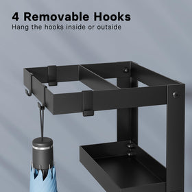 Kawaiita umbrella stand four detachable hooks organize travel umbrellas.
