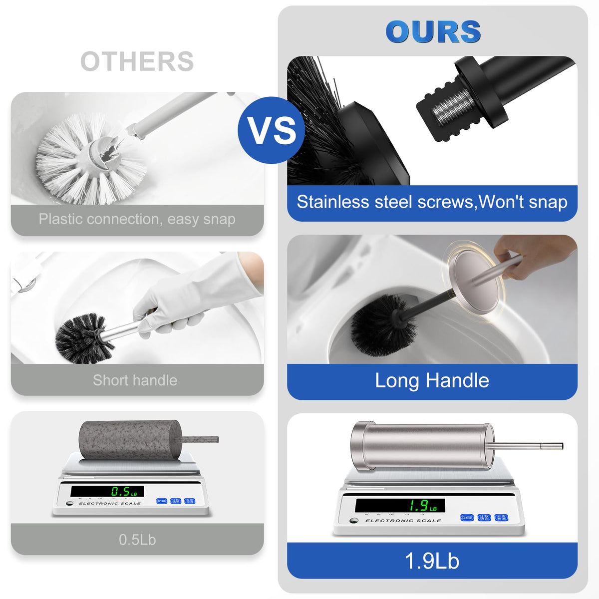 Kaxnuaxu dense-bristles remove stains with fewer passes