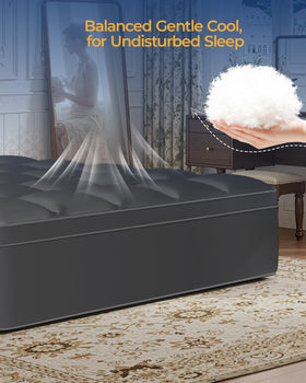 Non-slip, stretchable edges prevent shifting for quiet rest.