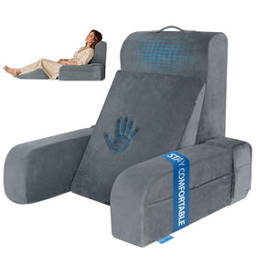 Kayfia reading pillow back rest at a 45-degree angle for comfortable reading.