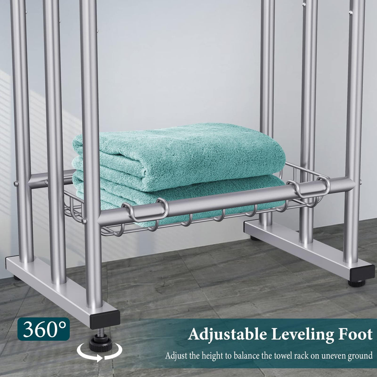 Kayfia towel rails with 4.52-inch spacing enable faster drying