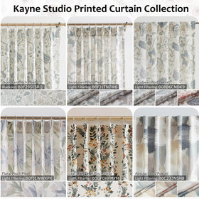 Kayne Studio boho jacobean print curtain adds vintage farmhouse charm