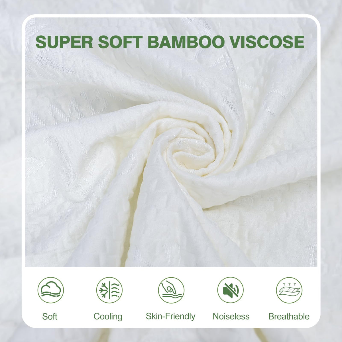 Kaywazy cooling top layer offers soft, quiet sleep without crinkles.