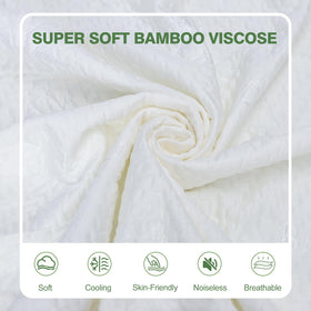 Kaywazy cooling top layer offers soft, quiet sleep without crinkles.