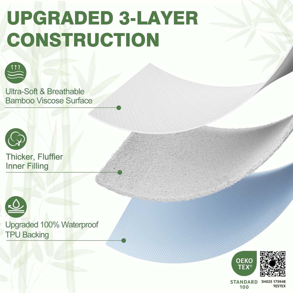 Kaywazy 3D Air Bamboo fabric enables airflow for comfortable nights.
