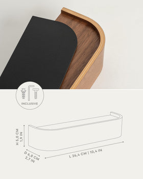 Kazai Toke entryway organizer wall with integrated top shelf