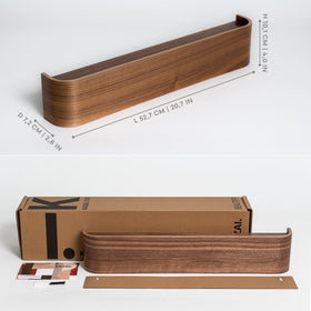 Kazai Toke concealed hooks provide secure hanging without visible hardware.