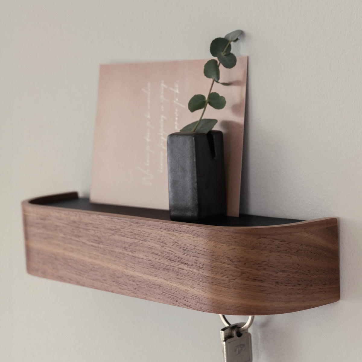 Kazai Toke key holder wall mount top shelf close-up showing space for mail