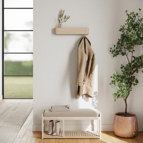 Secure two-screw wall mounting setup for Kazai Toke coat rack