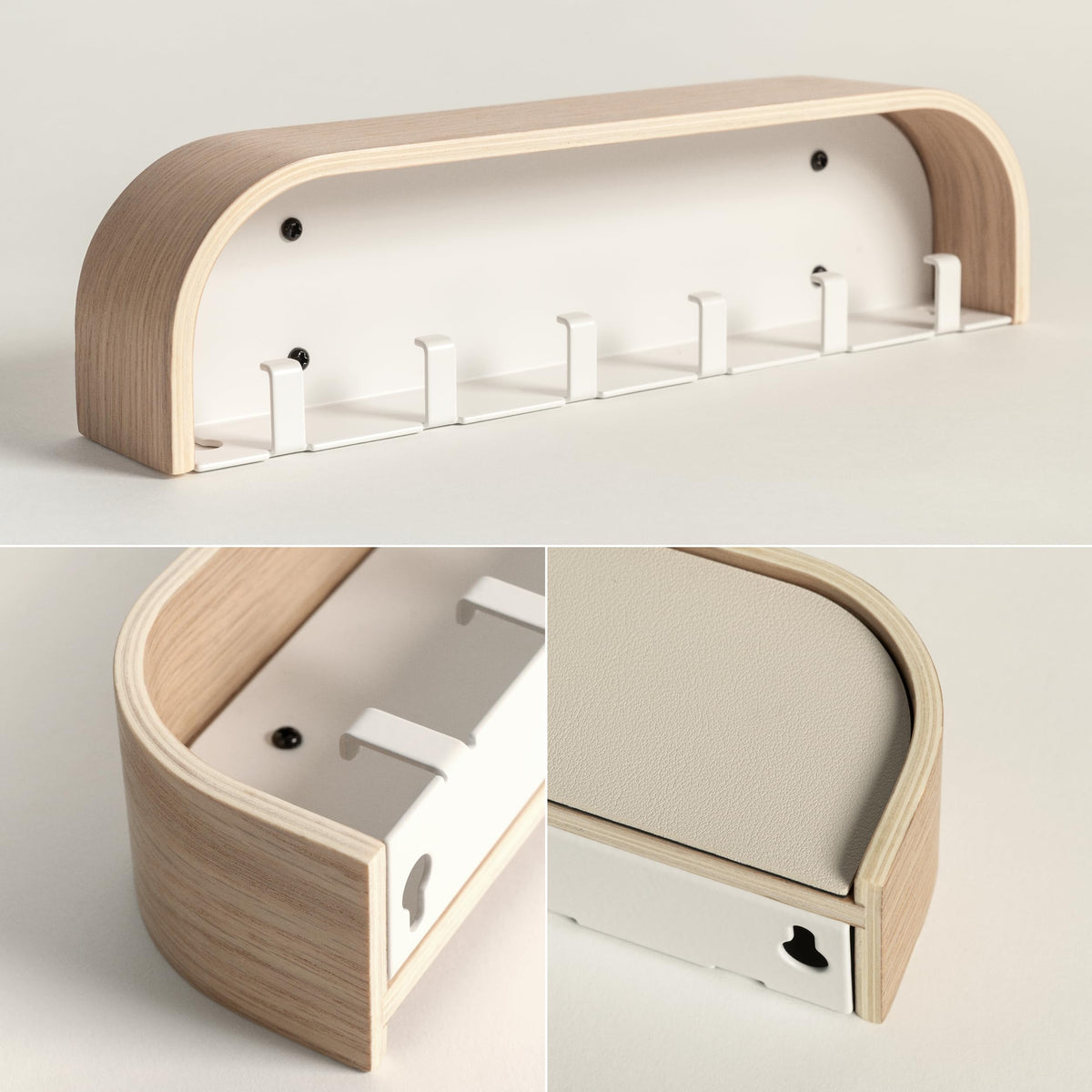 Kazai Toke six-hooks close-up illustrating organized key storage.