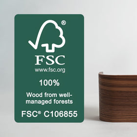 Kazai Toke solid wood veneer panel adds durable style to modern foyers.