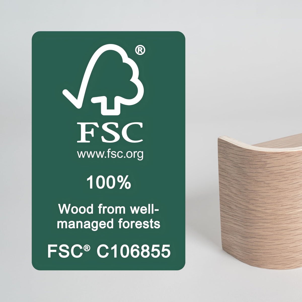 Kazai Toke solid wood veneer panel highlighting natural texture and matte finish