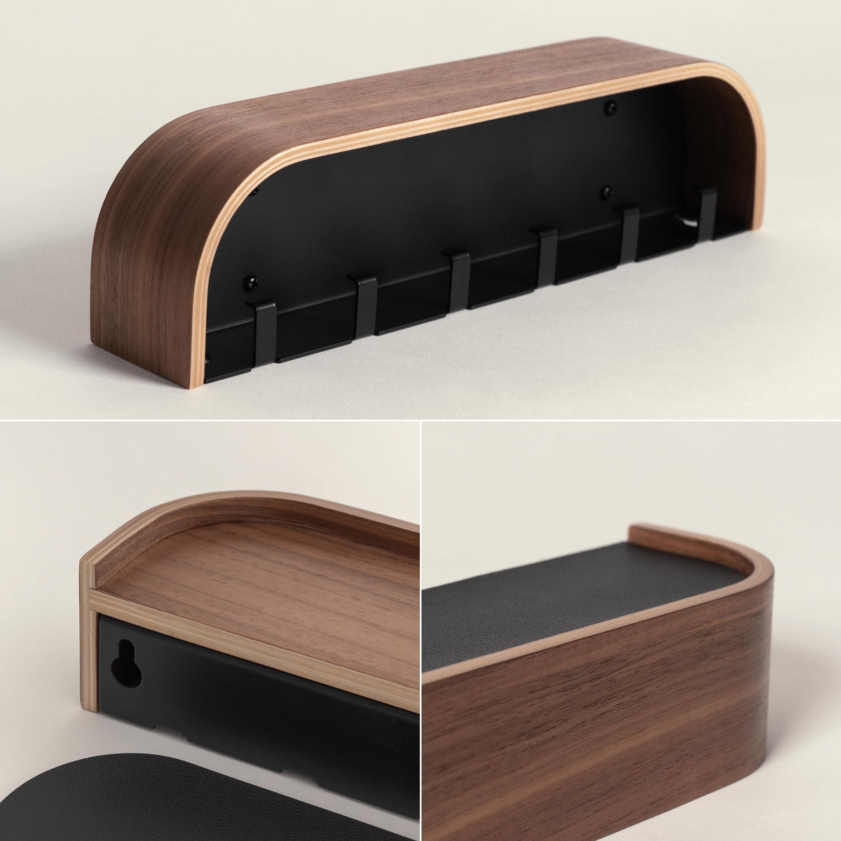 Kazai Toke walnut wood finish close-up illustrating premium Nordic style