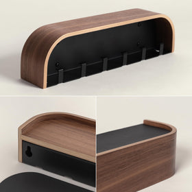 Kazai Toke walnut wood finish close-up illustrating premium Nordic style