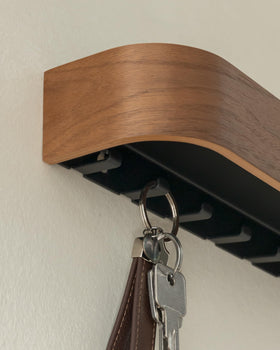 Kazai Toke wood veneer closeup reveals FSC-certified finish and grain