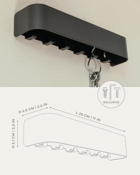 Kazai Tone organized entryway keeps keys and small items handy.