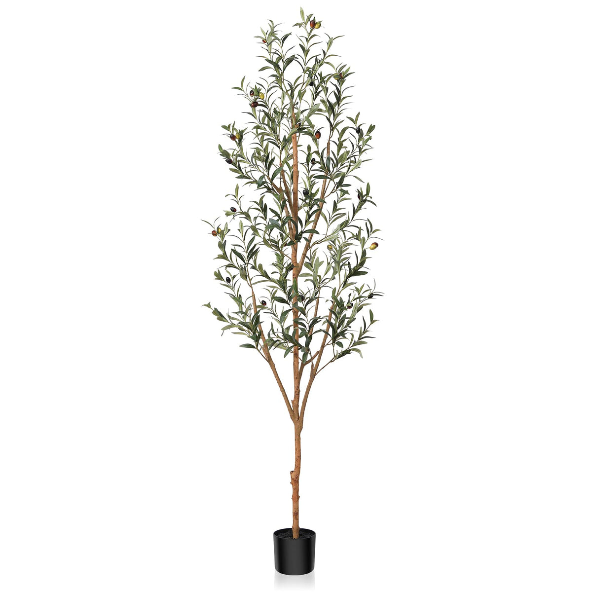 Kazeila artificial olive tree 6ft tall in living room adds tropical ambiance