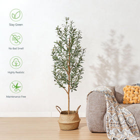 Kazeila faux olive tree real wood trunk highlights natural texture