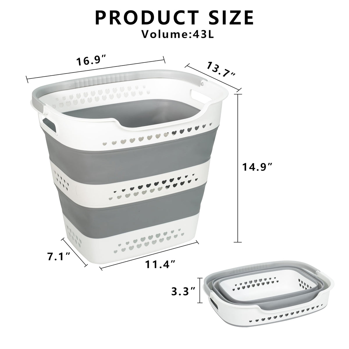 KBBYT basket with reinforced PP+TPE construction resisting cracks