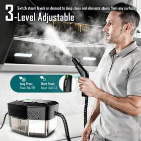 KBTYE steam cleaner 1.8L tank enabling longer cleaning sessions