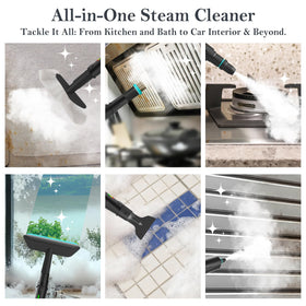 KBTYE steam cleaner used on car interiors to lift grime