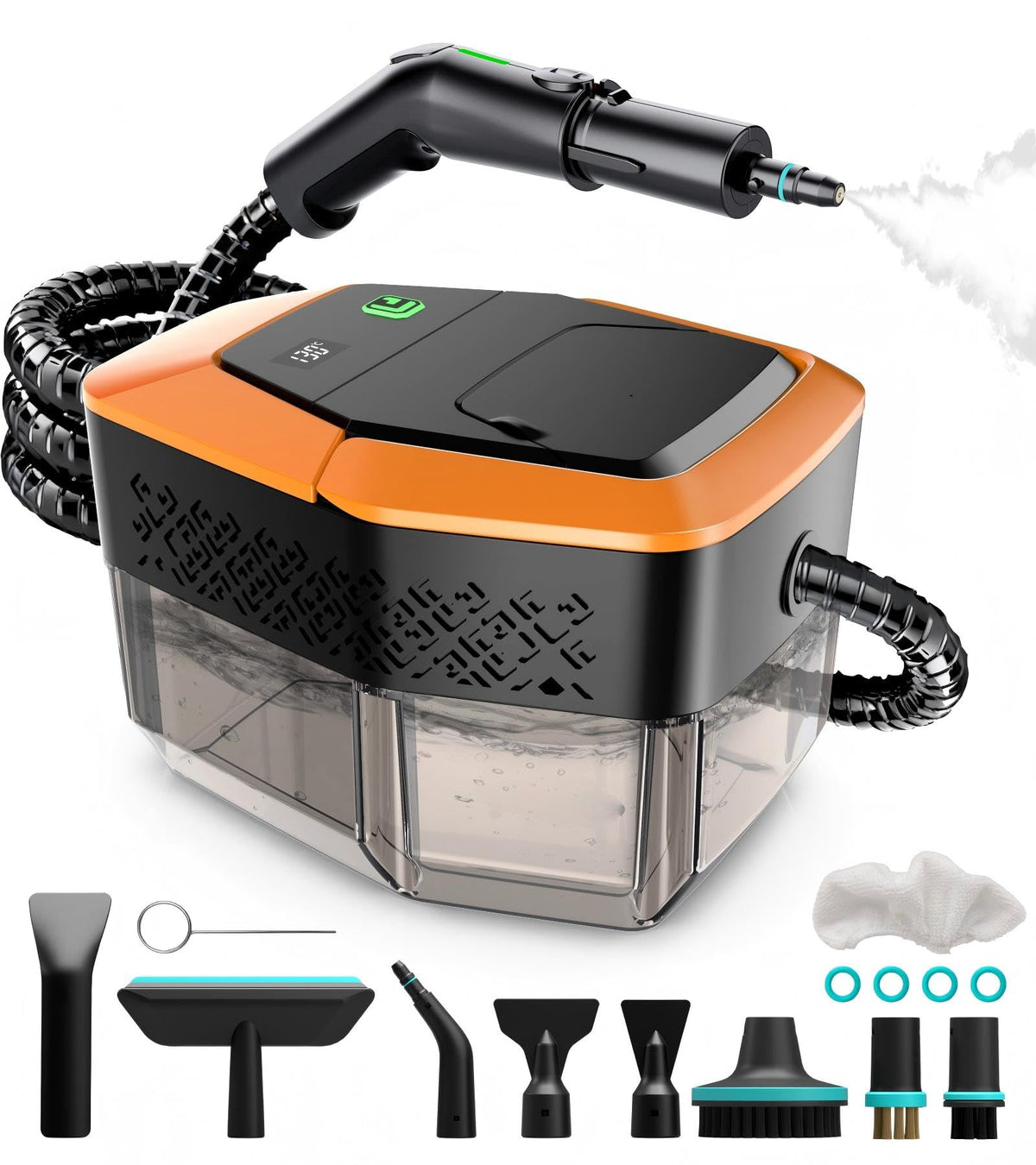 KBTYE steam cleaner handle with 3-level control for effortless, targeted cleaning.