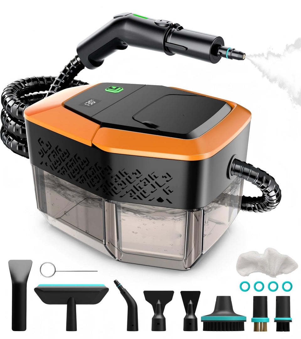 KBTYE steam cleaner handle with 3-level control for effortless, targeted cleaning.
