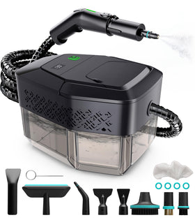 KBTYE steam cleaner demonstrates a 15-second heat-up for fast cleaning
