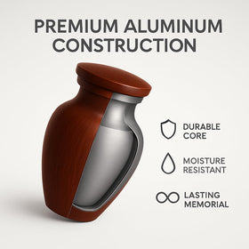 Felt-bottom protection preserves furniture while displaying the keepsake.