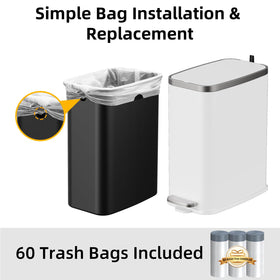 KdbK 60 drawstring bags included for immediate use.