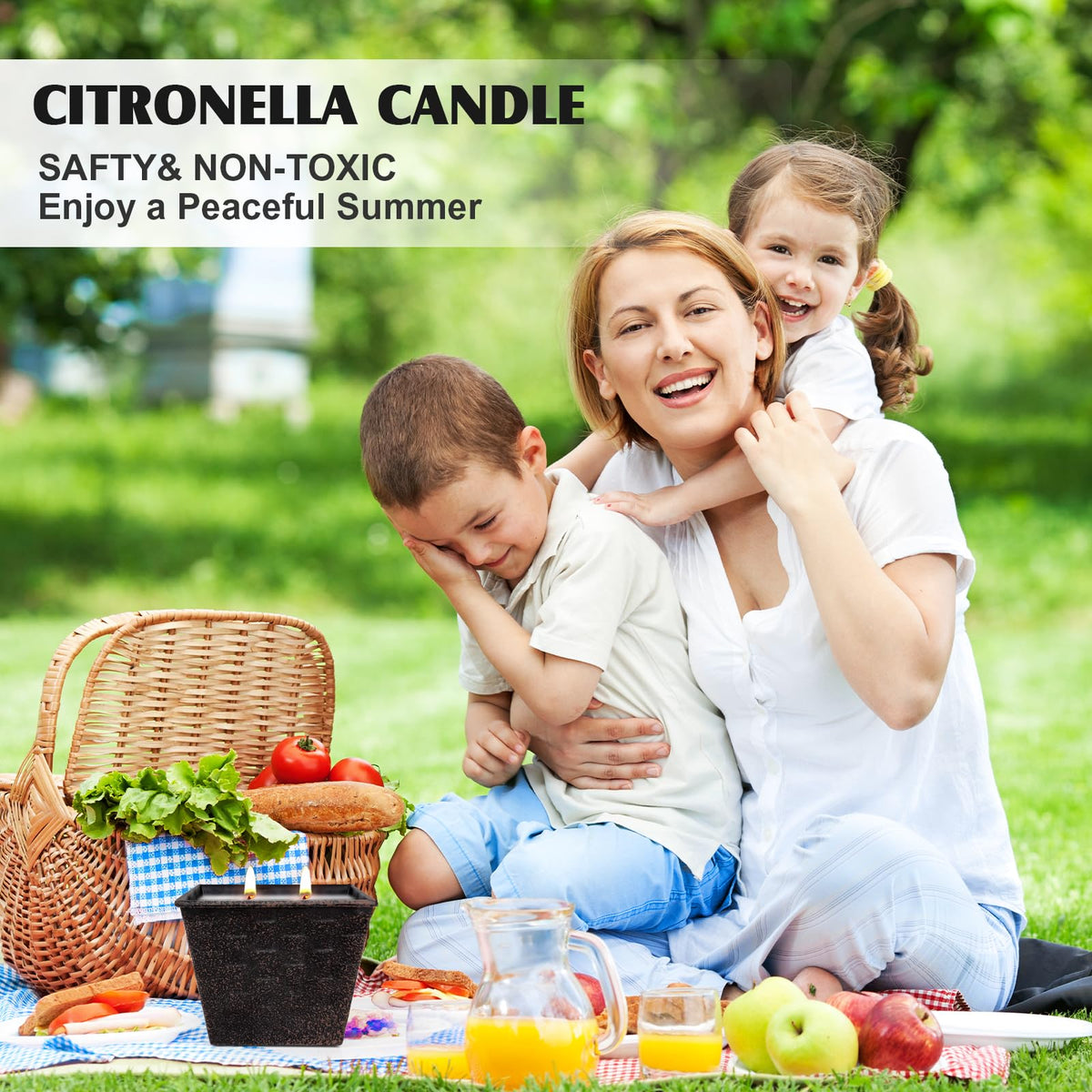 KEARLGMBH citronella candle at campsite for bug-free outdoor nights.