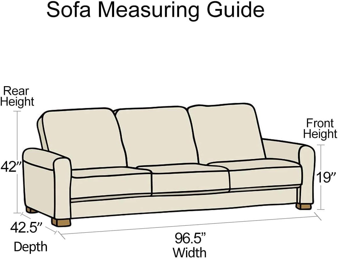 KEBE 96W-42D-42H fit keeps sofa protected.